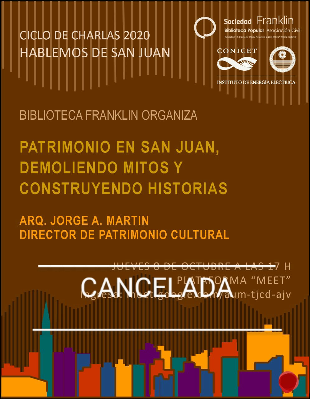 Ciclo de charlas "Hablemos de San Juan 2020"...CANCELADA