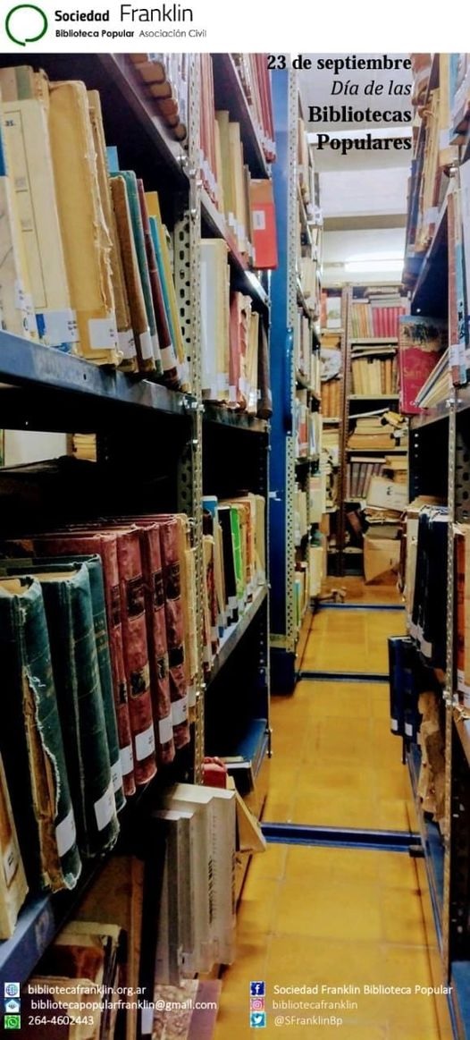 23 de septiembre "Día de las bibliotecas populares"