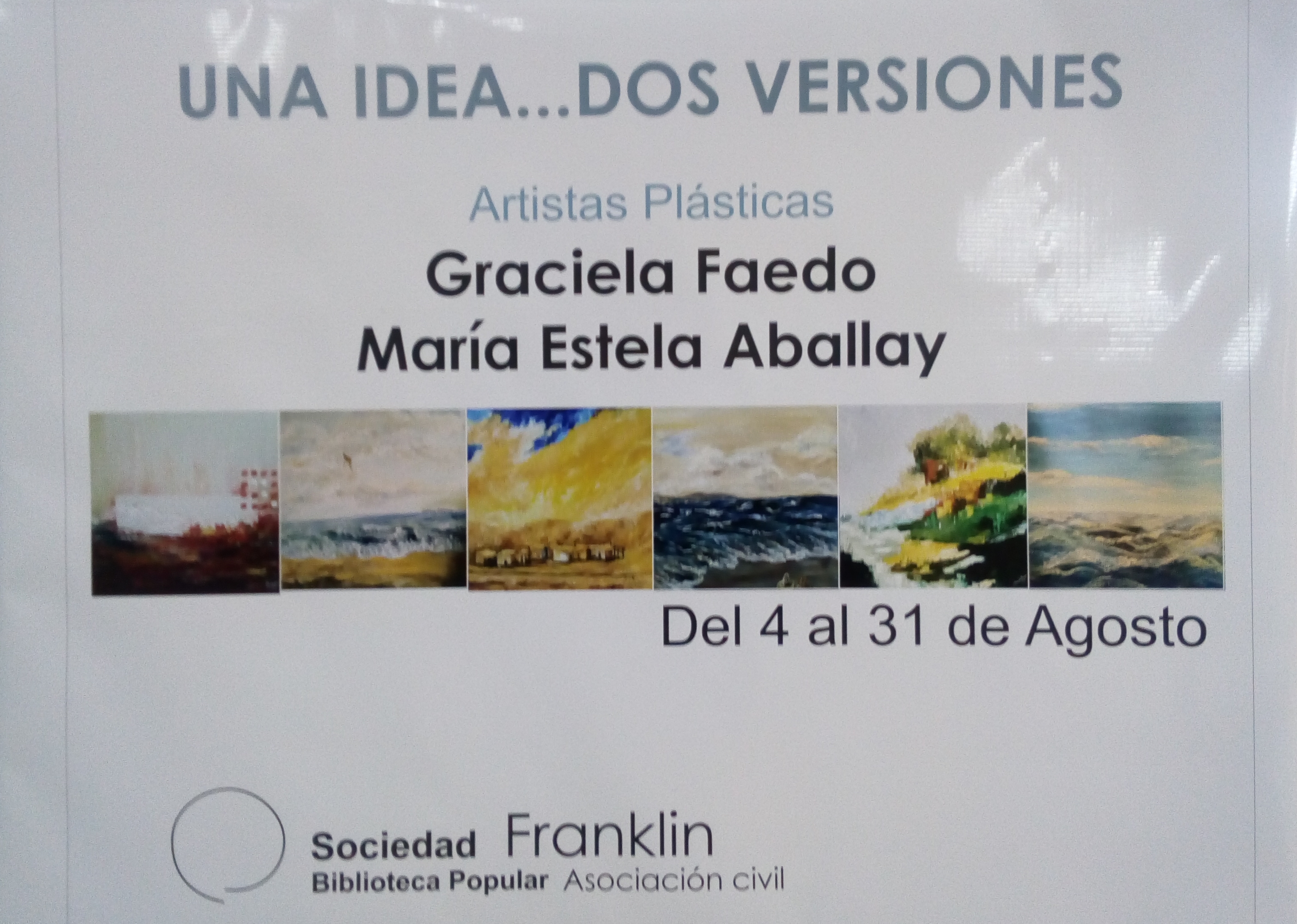 Muestra Plástica: "Una idea... dos versiones"