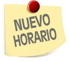 NUEVO HORARIO