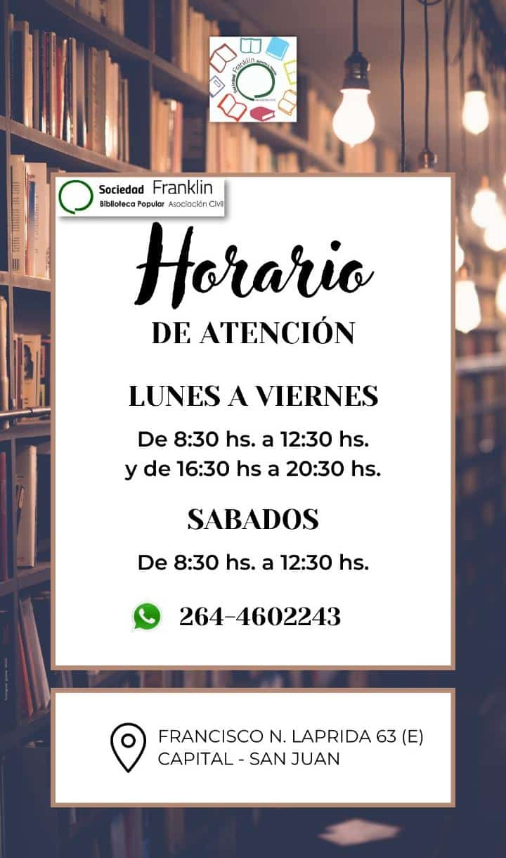 HORARIO DE ATENCIÓN